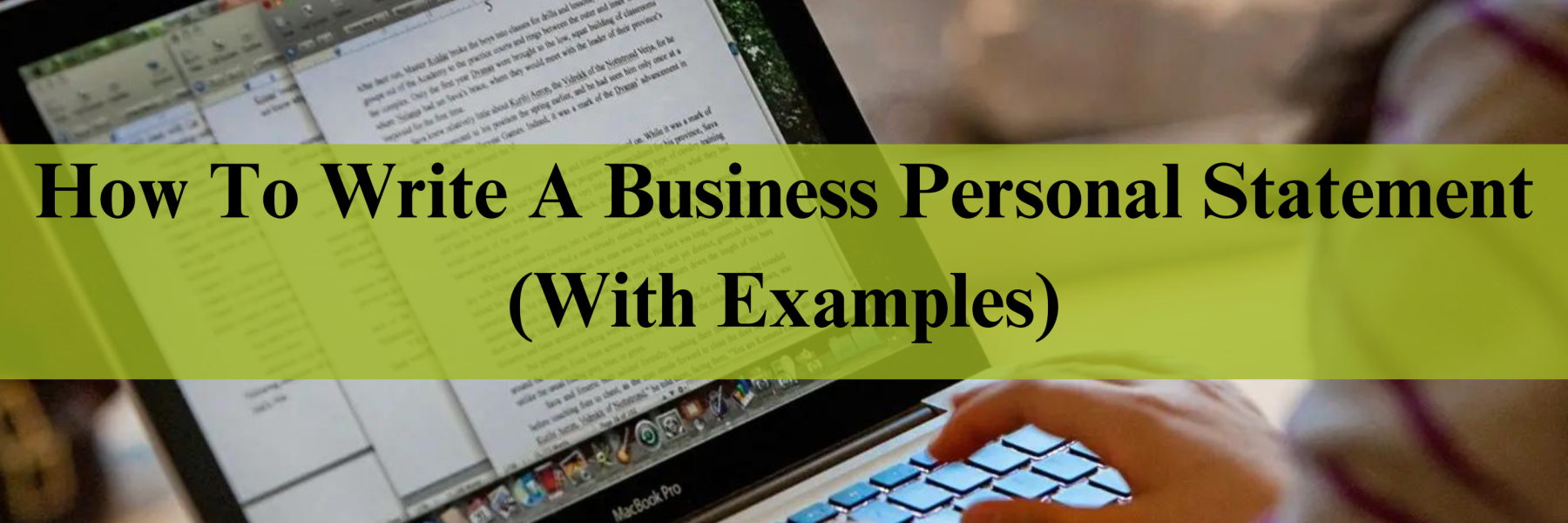 how to write a business personal statement