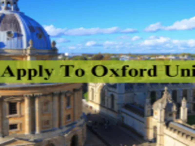How to apply to Oxford University