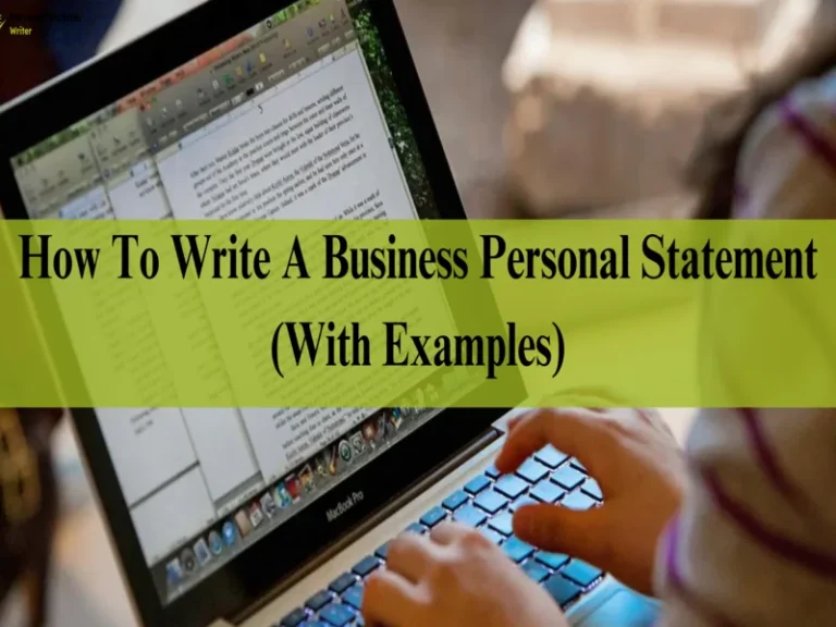 how to write a business personal statement